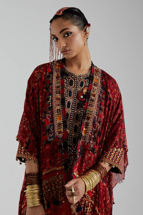 Sindoor Veni Dupatta Jacket