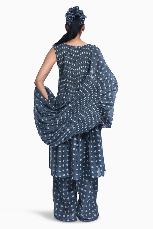 Soot Smocked Set