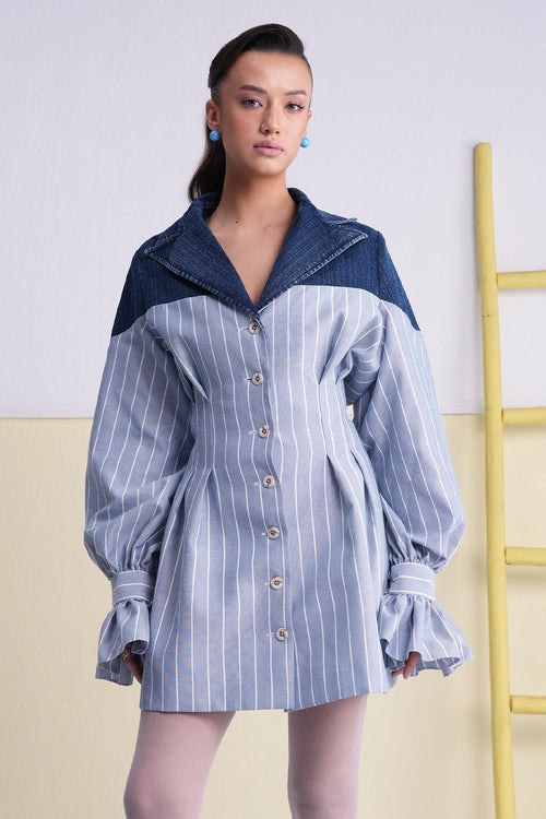 Winnie Cotton Denim Dress
