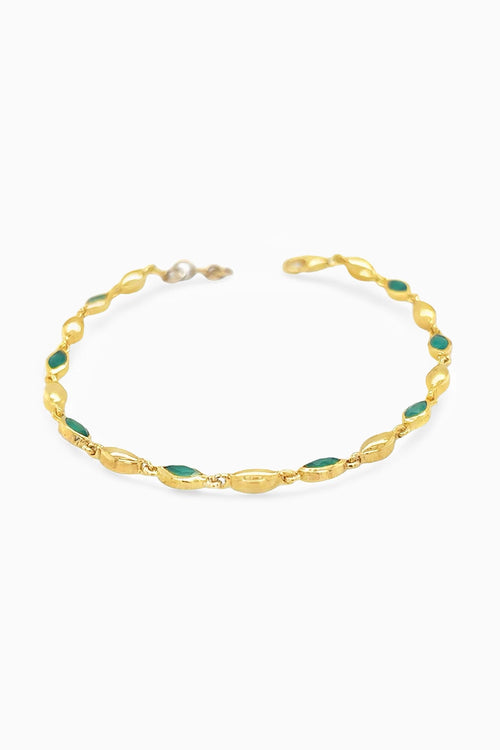 Emerald Ripple Bracelet