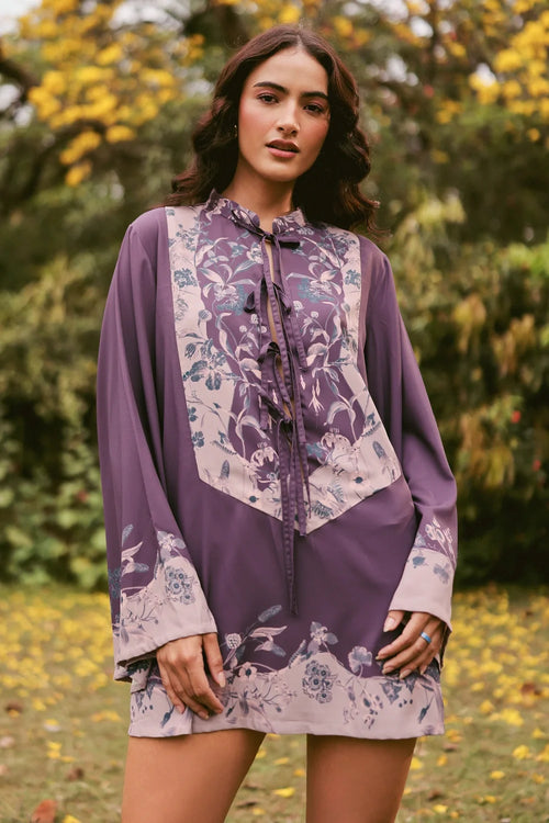 Cecilia Printed Yolk Dress
