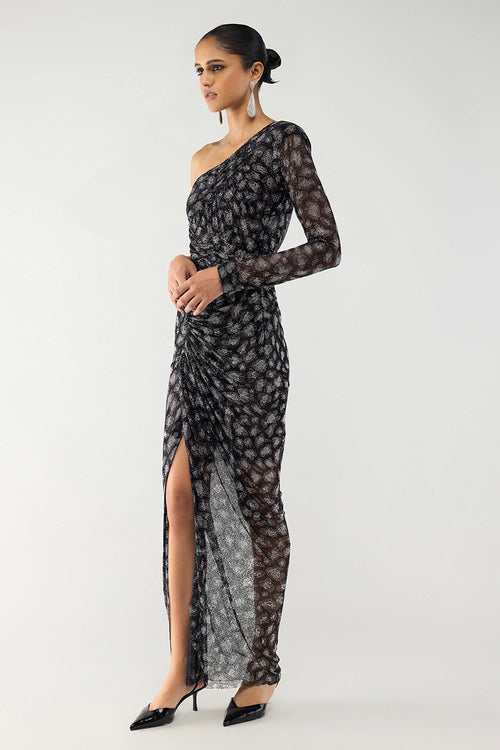 Clara One-Shoulder Gown