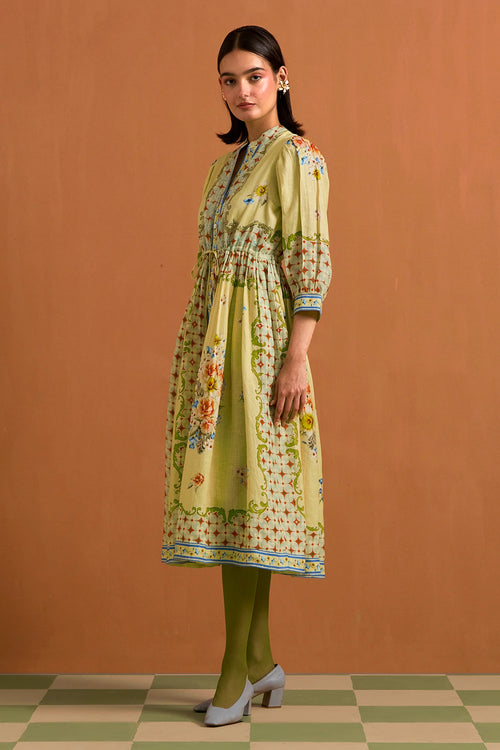 Fun Yellow Verdant String Dress