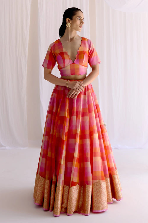 Gulmeher Pachranga Lehenga Set