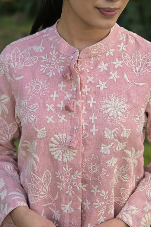 Pink Linen Co-ord