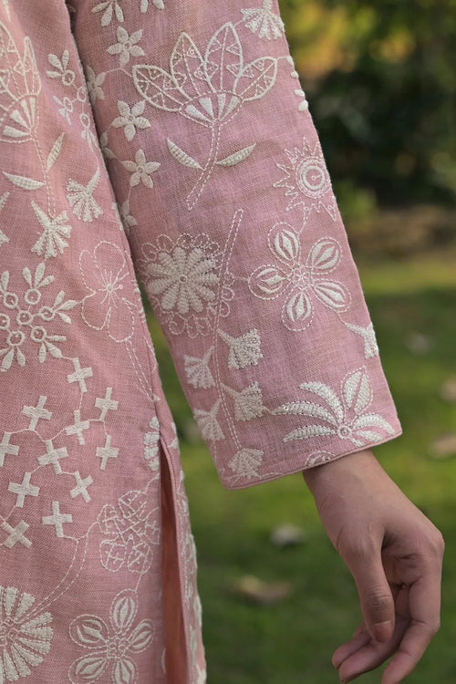 Pink Linen Co-ord