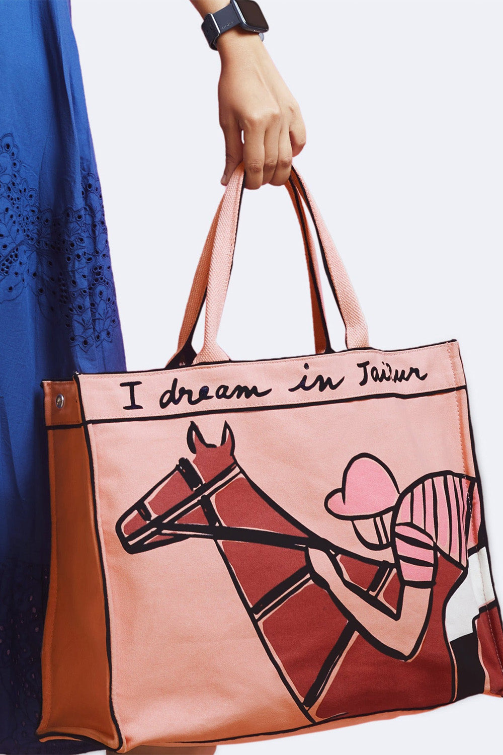 Pink- The Jaipur Tote Bag