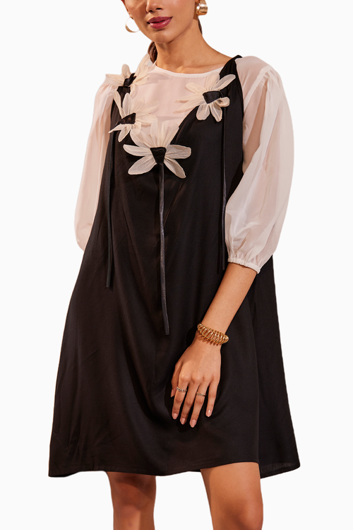 Destiny Black and White Dress
