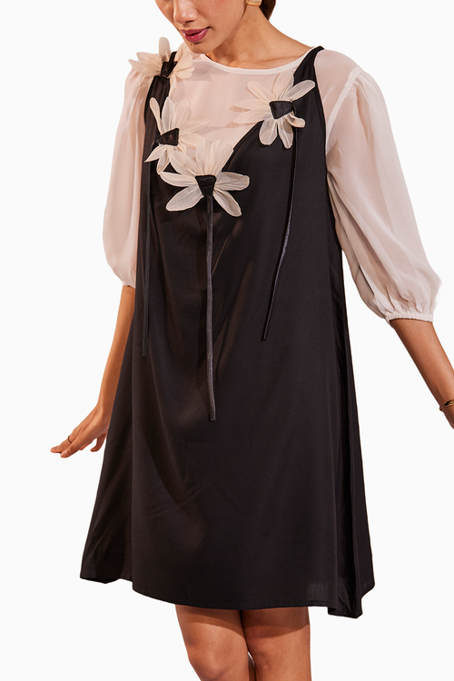 Destiny Black and White Dress