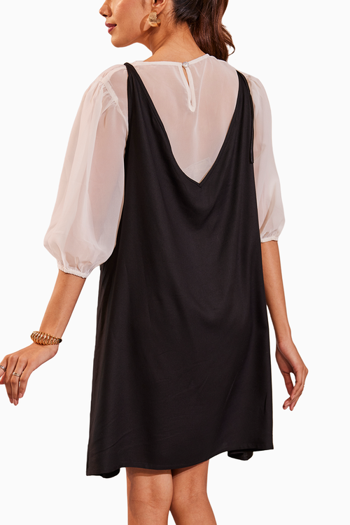 Destiny Black and White Dress