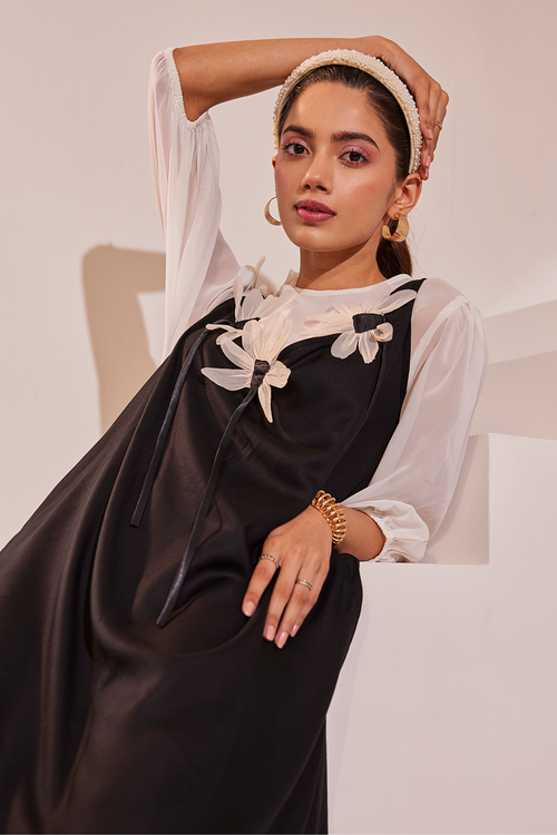 Destiny Black and White Dress