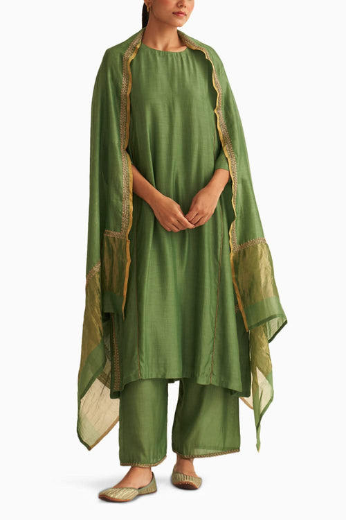 Mridini Sage Green Kurta Set