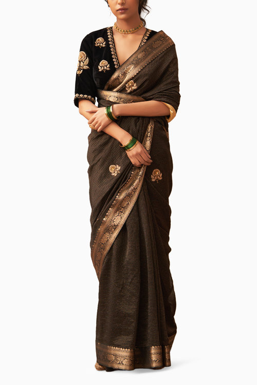 Surma Rani Phool Saree & Blouse