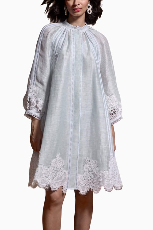 Linen Mint Midi Dress