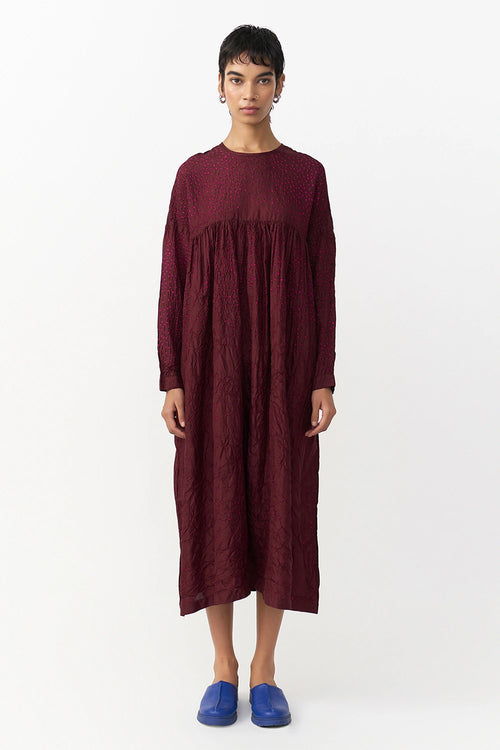 Rainer Burgundy Dress