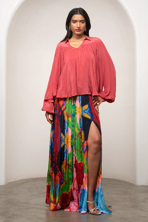 Sena Gathered Top & Skirt