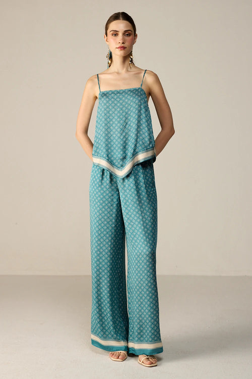 Teal Yuna Top Co-ord Set