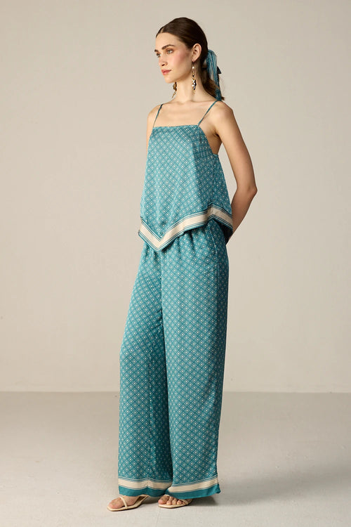 Teal Yuna Top Co-ord Set