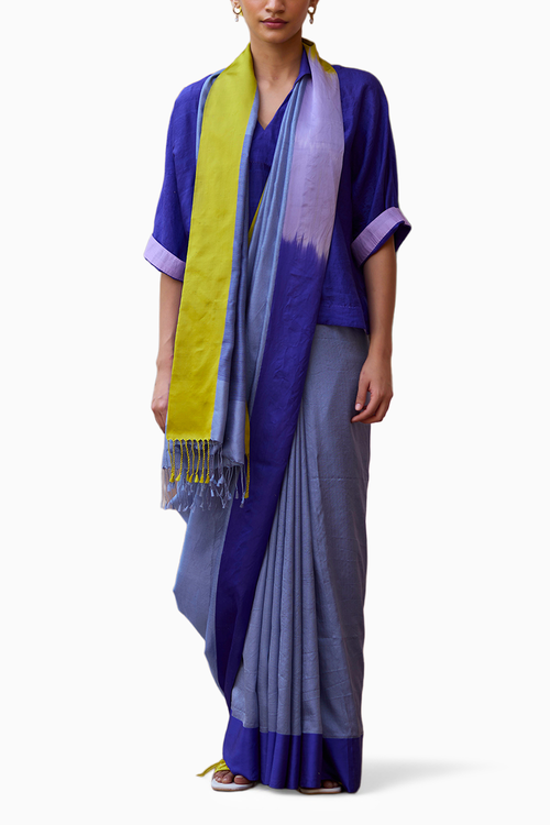 Crescendo Blue Saree