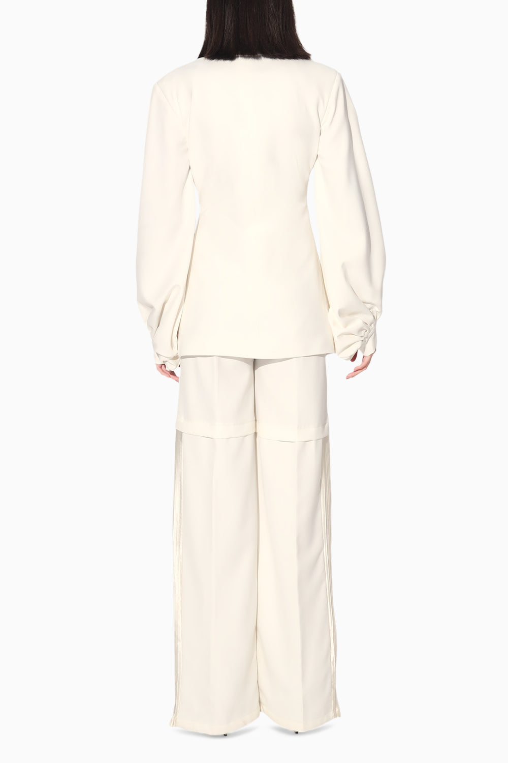 Neo Wrap Pleated Pant Suit