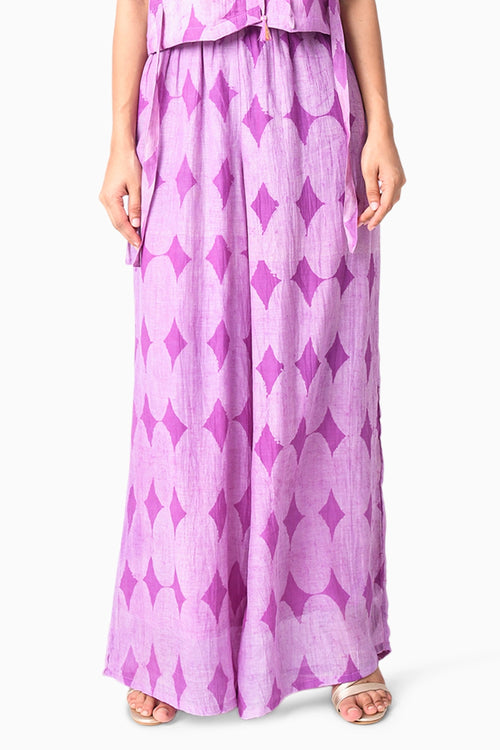 Vest Plum Shima Tama Co-ord Set