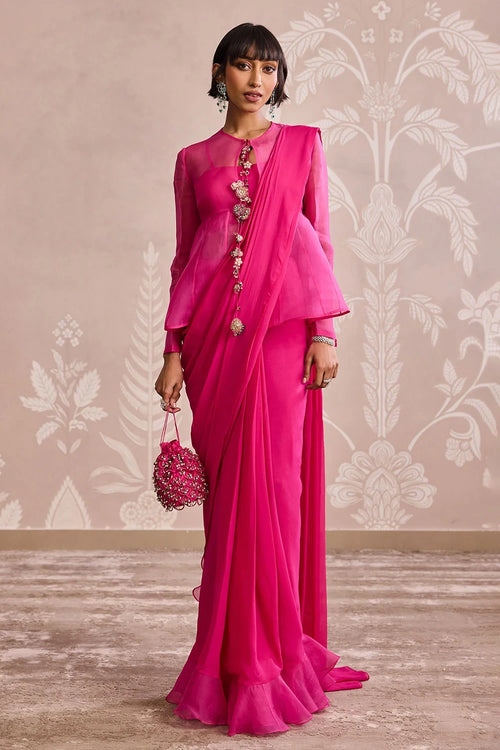 Garnet Saree Set