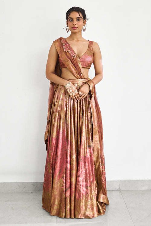 Carnival Sprinkle Lehenga Set with Sequins Dupatta