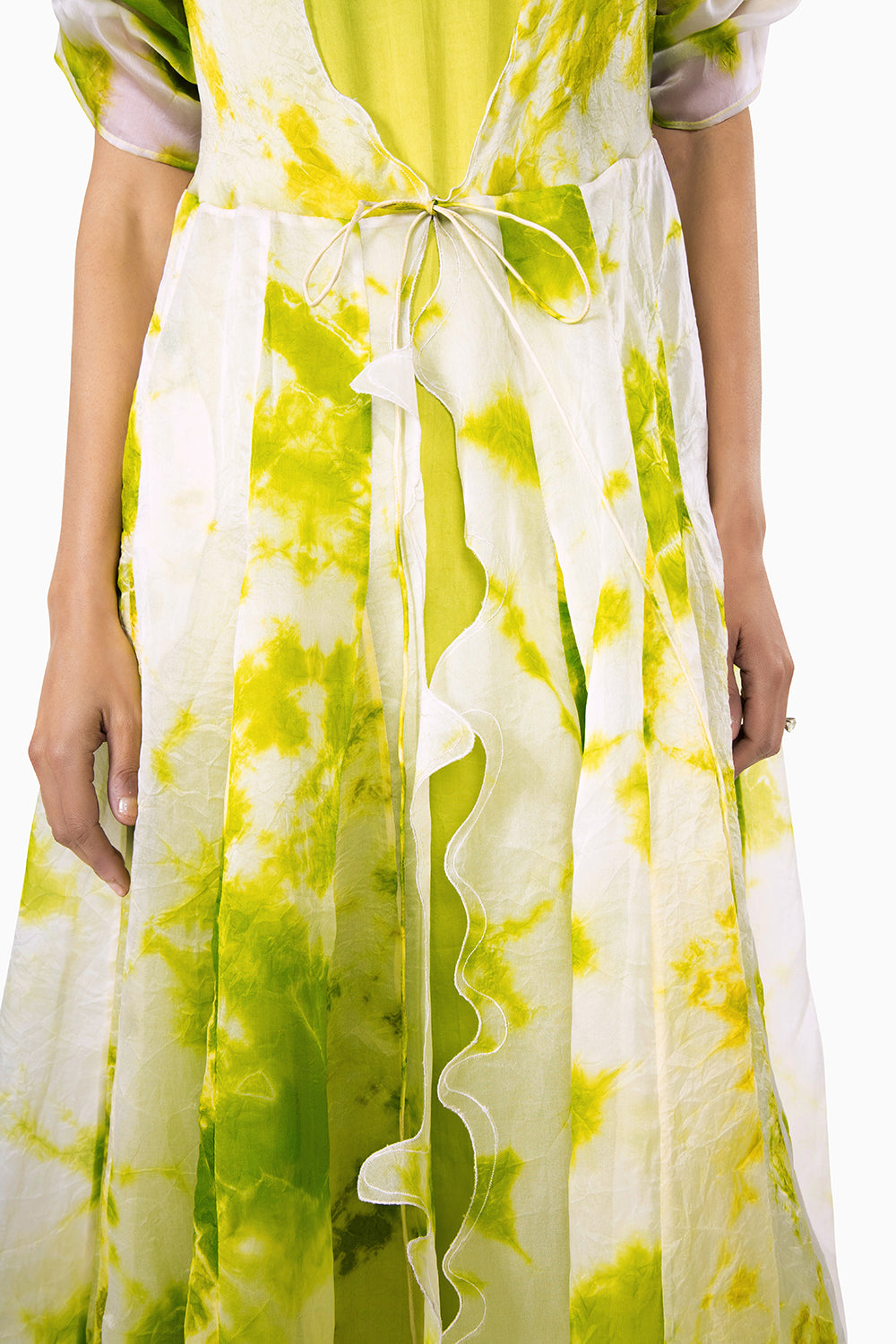Chartreuse Dews Silk Overlay