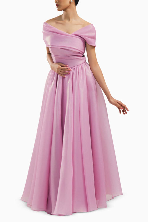 Lily One Shoulder Pleated Dress