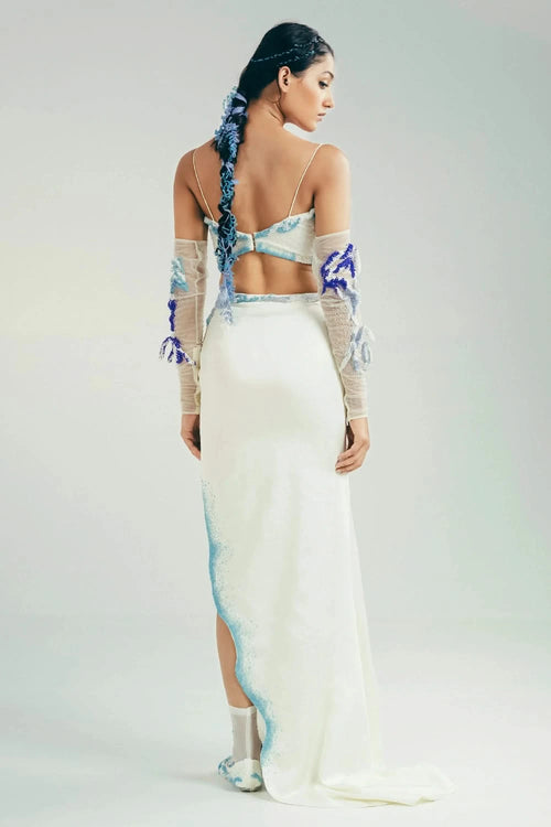 The Ocean Waves Bustier and Maxi Skirt Set