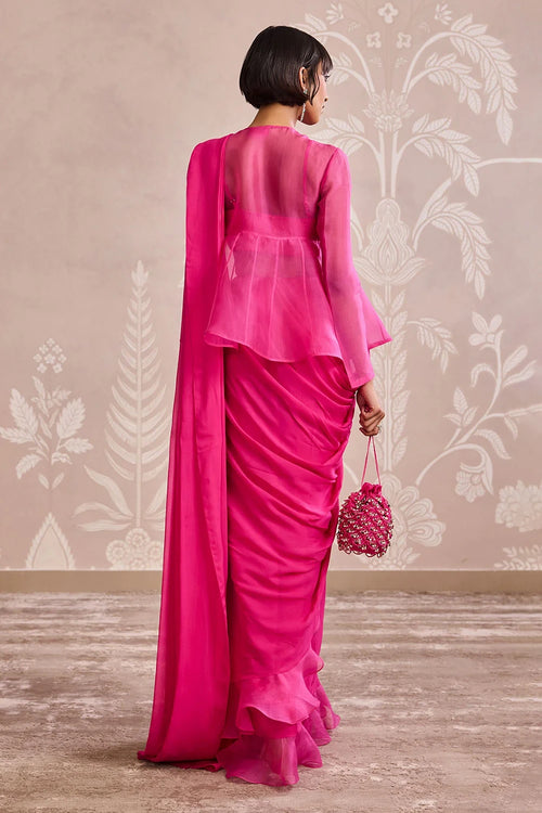 Garnet Saree Set