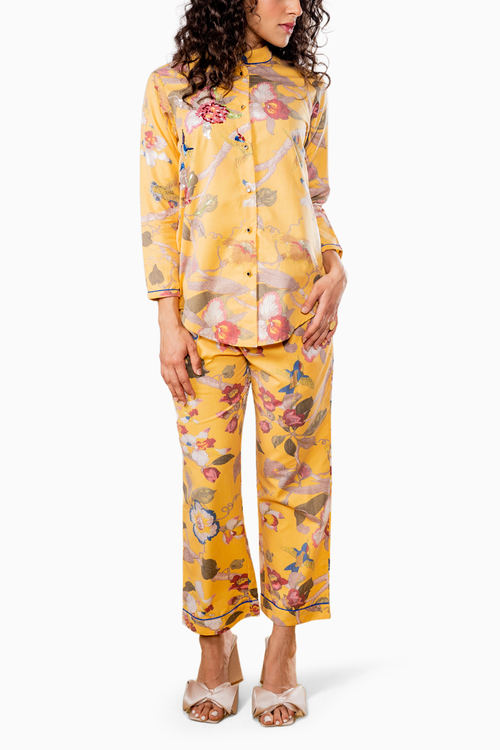 Mustard Printed Co-ord Set