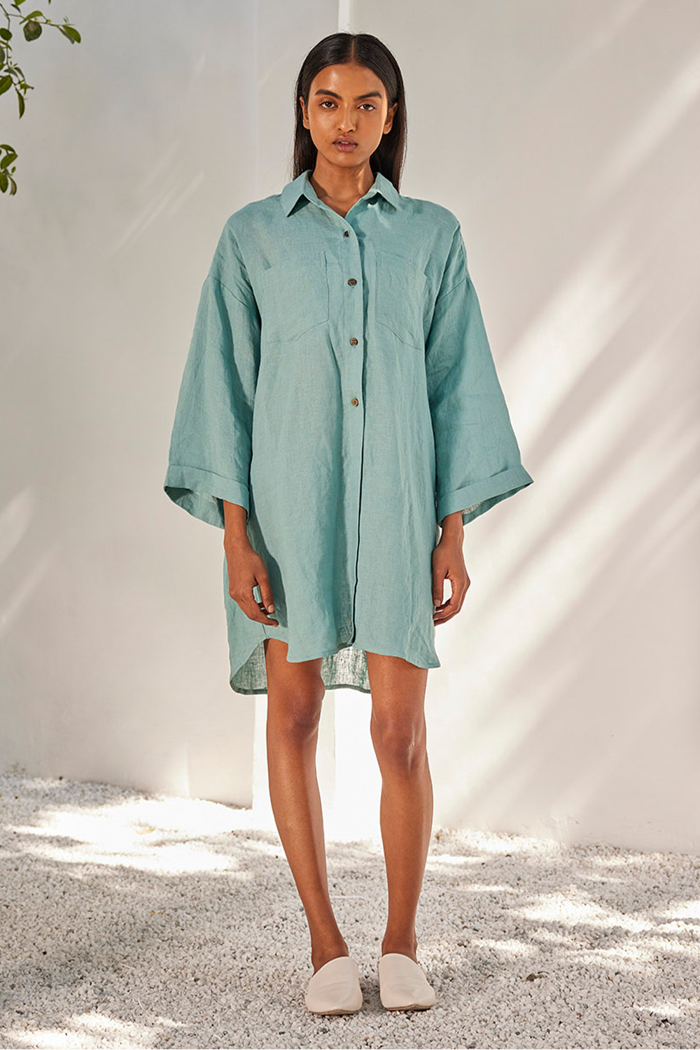 Blue Haze Shirt Dress