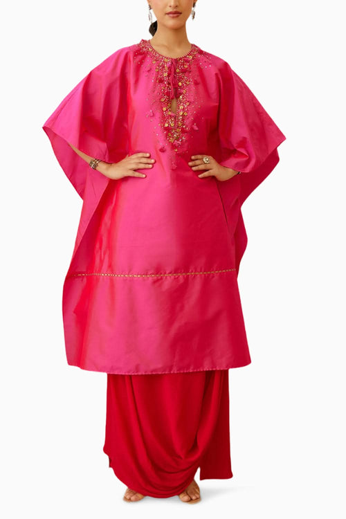 Rani Pink Embroidered Skirt Set