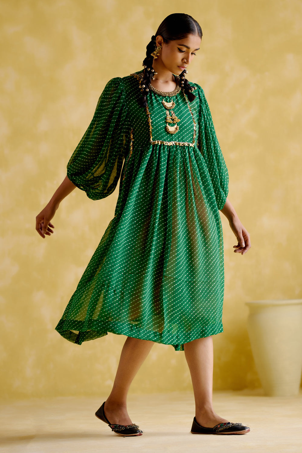 Cronus Green Dress