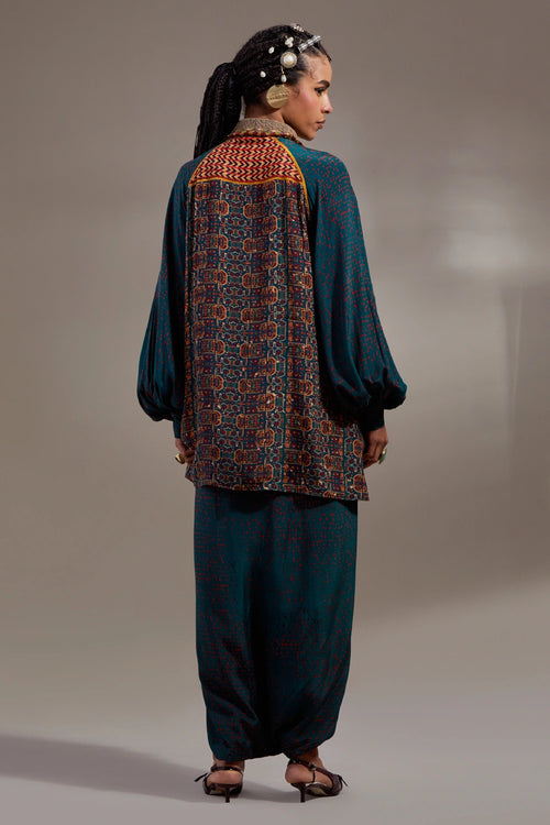 Hara Anka Atri Straight Shirt With Drape Trousers