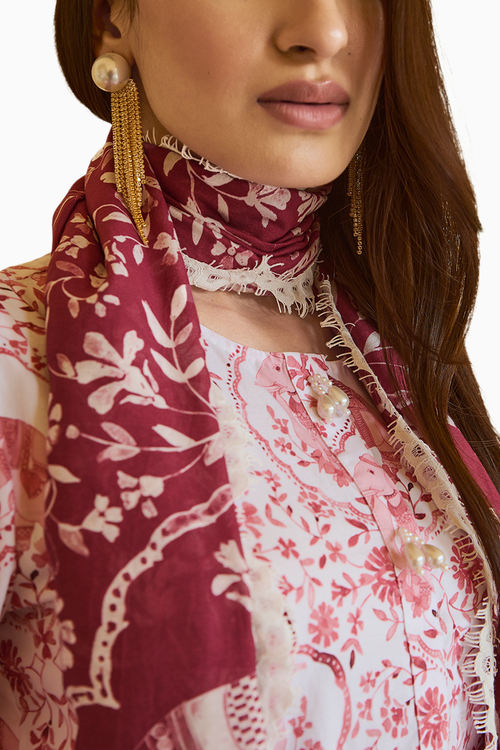 Raasa Burgundy Tunic Set
