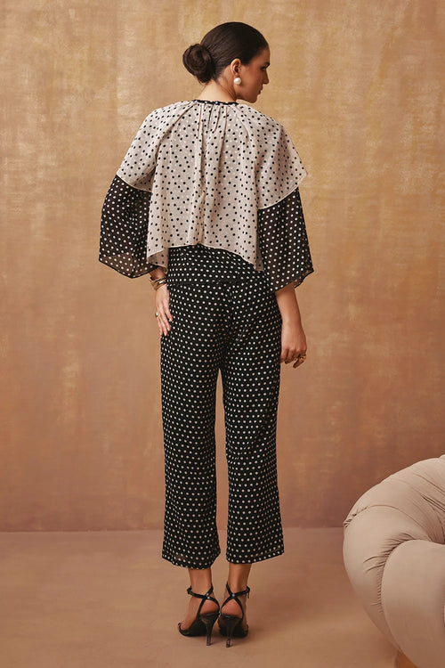 All About Monochrome Polka Co-ord Set