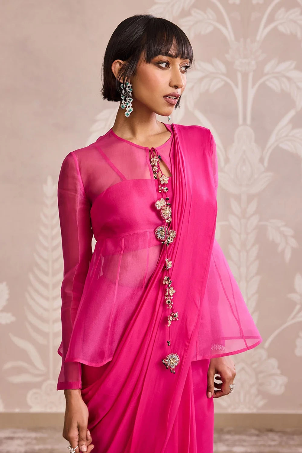 Garnet Saree Set