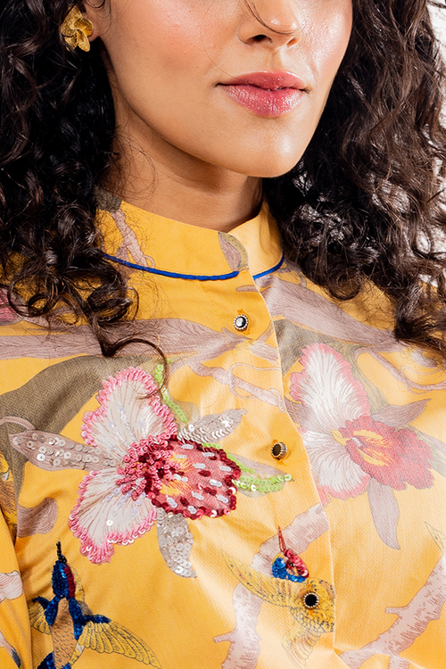 Mustard Printed Co-ord Set