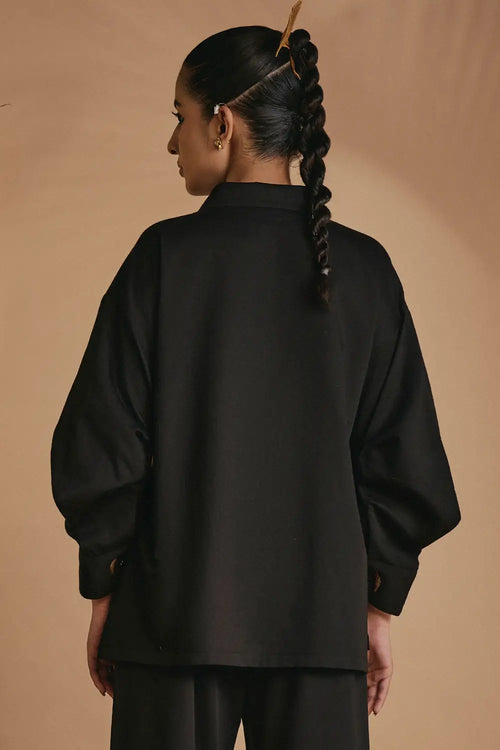 Black Deer in Bloom Shirt