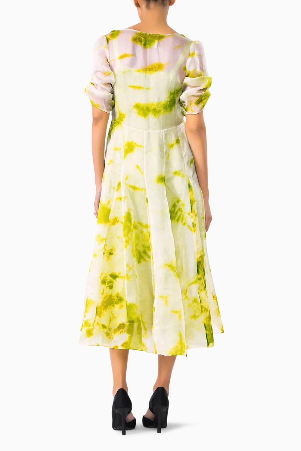 Chartreuse Dews Silk Overlay