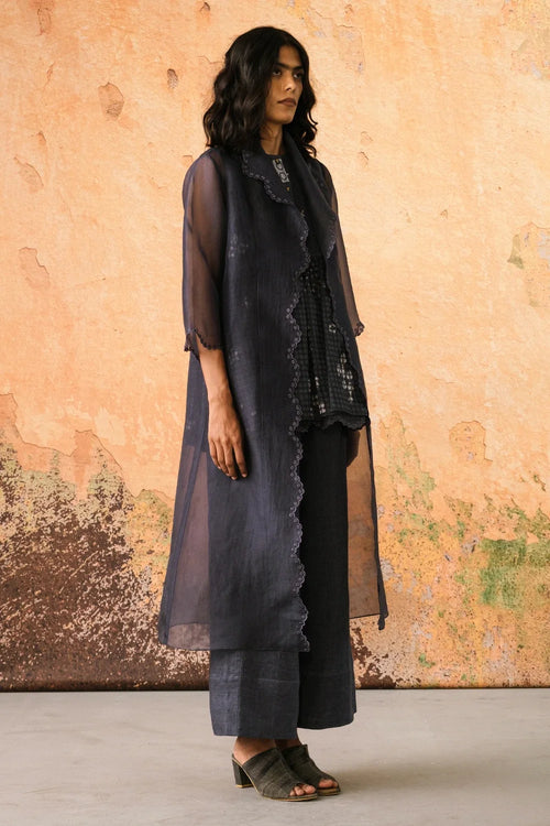 Stone Blue Dune Co-ord Set with Luna Jacket