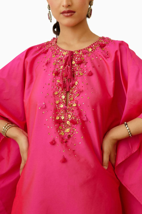 Rani Pink Embroidered Skirt Set