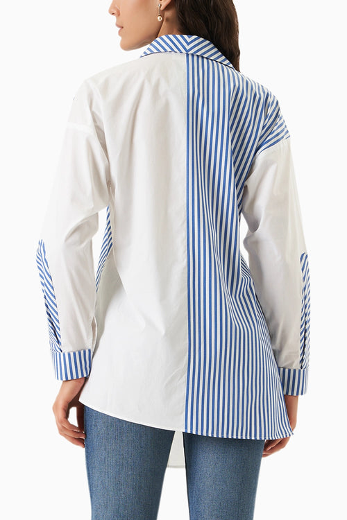 Stripe Pop Blue-White Stripe Shirt