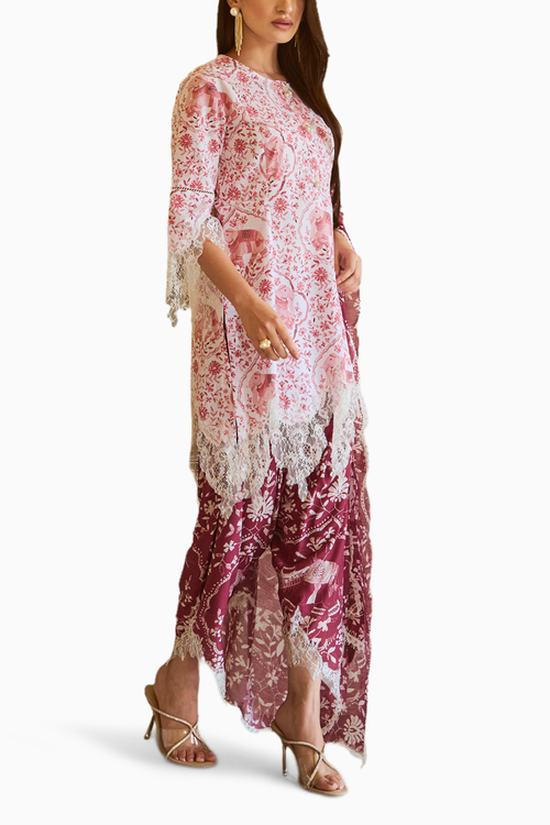 Raasa Burgundy Tunic Set
