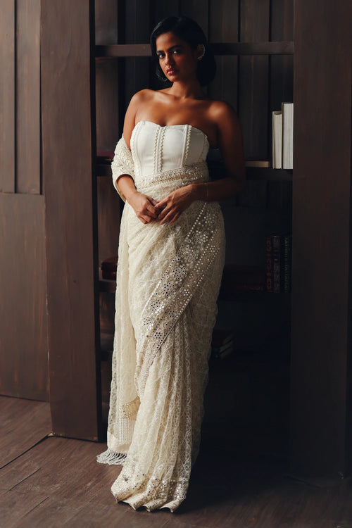 Beadwork Jaal Saree