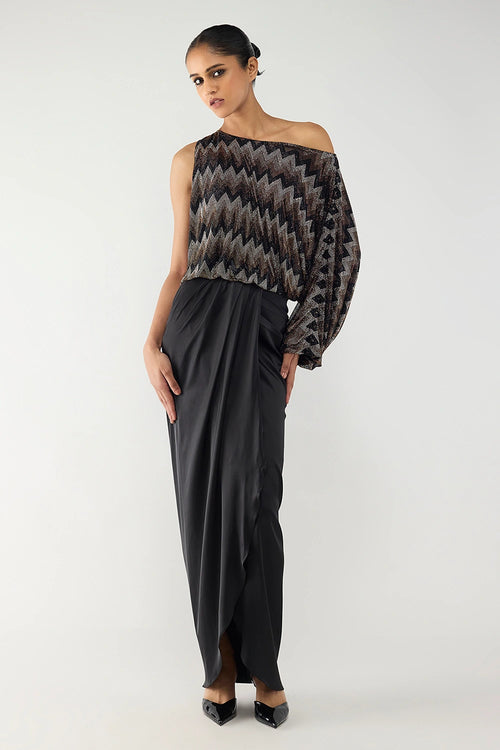 Comet One-Shoulder Set
