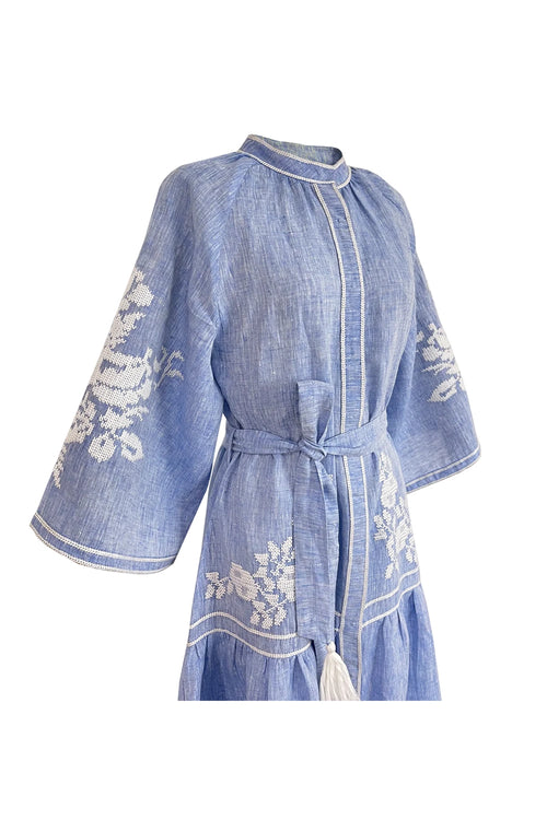 Light Denim Swan Dress