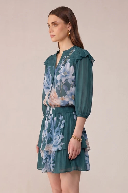 Green Camille Blouse Co-ord Set